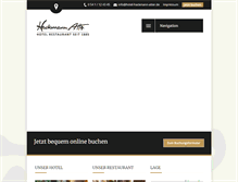 Tablet Screenshot of hotel-hackmann-atter.de
